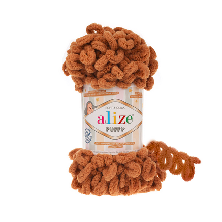 Příze Alize Puffy 179 - světlá skořicová