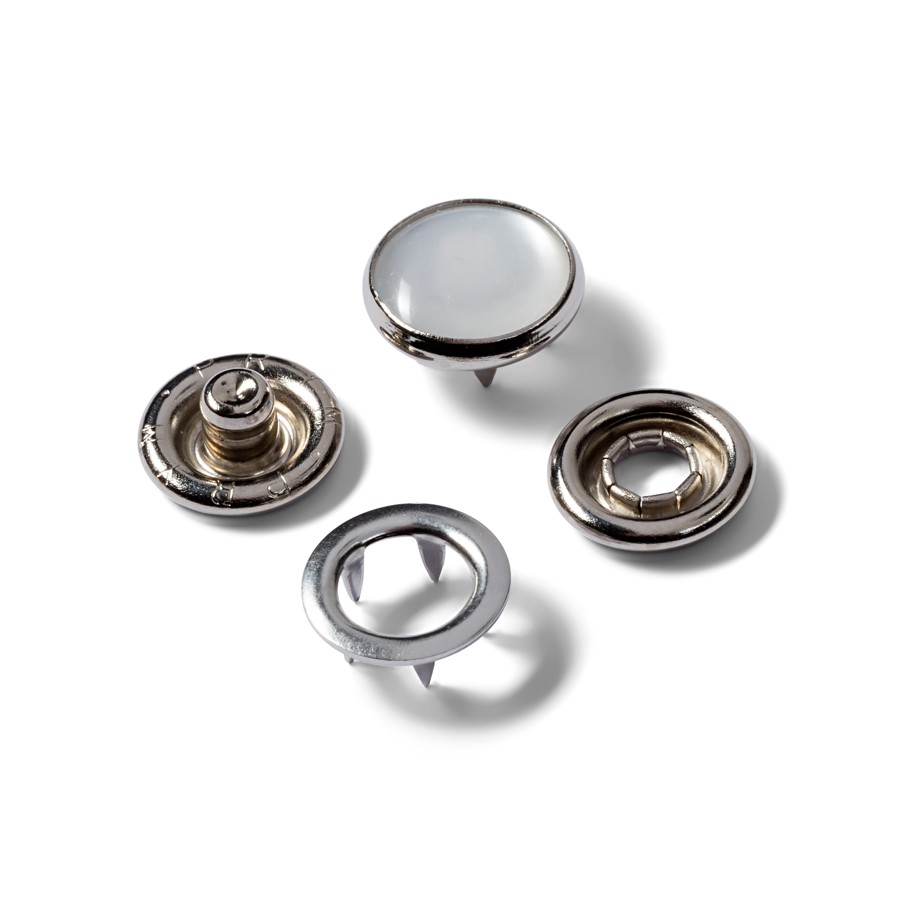 PRYM Knoflík stiskací JERSEY 12 mm - perleťový (náhradní)