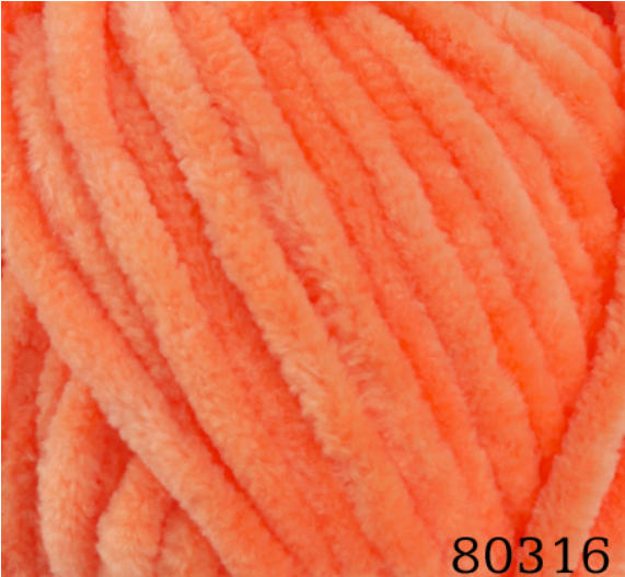 Pletací příze Himalaya Dolphin Baby 80316 - světle oranžová