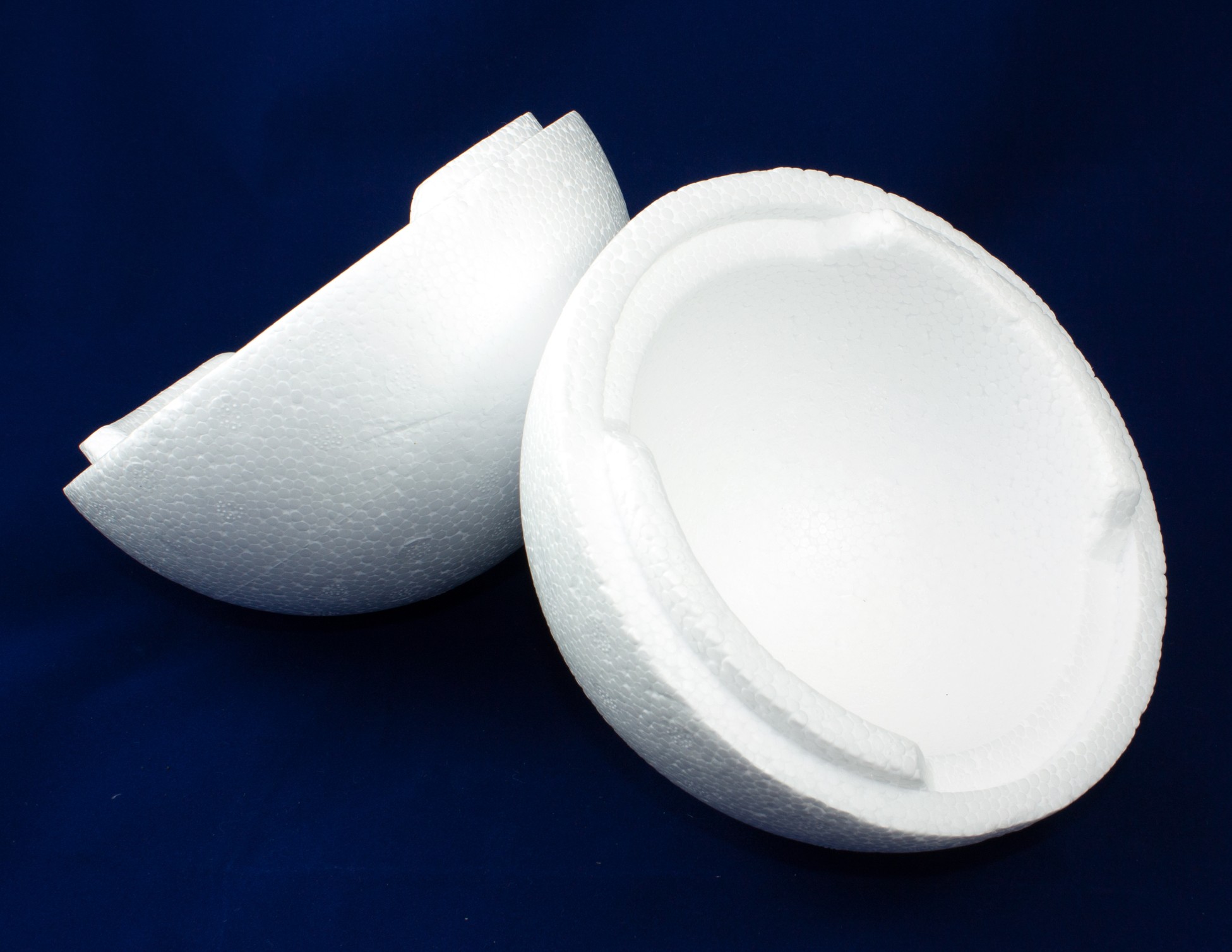 Polystyrenová koule Ø 16 cm - půlená