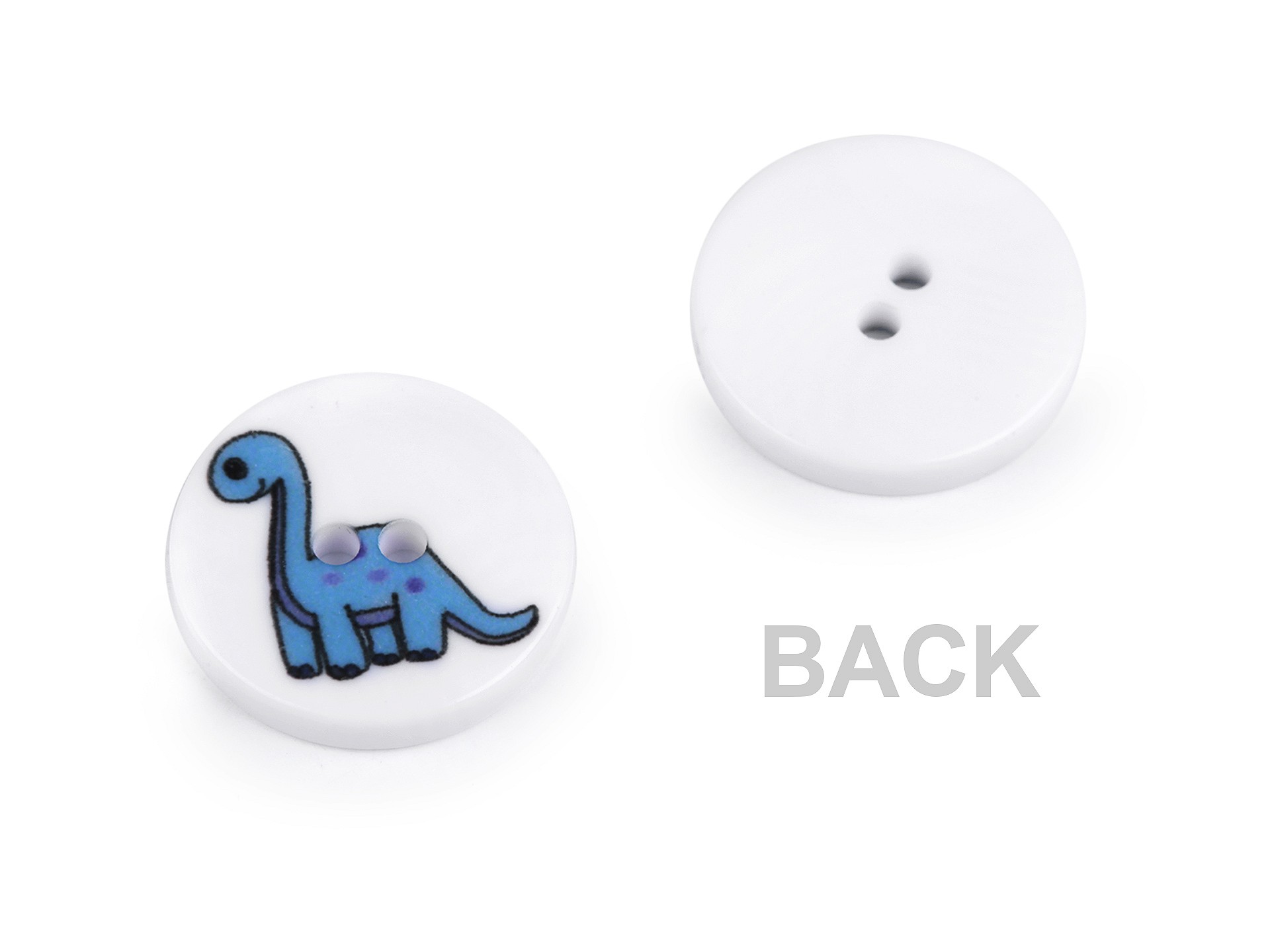 Knoflík dětský velikost 24" dinosaurus 5ks (120566)