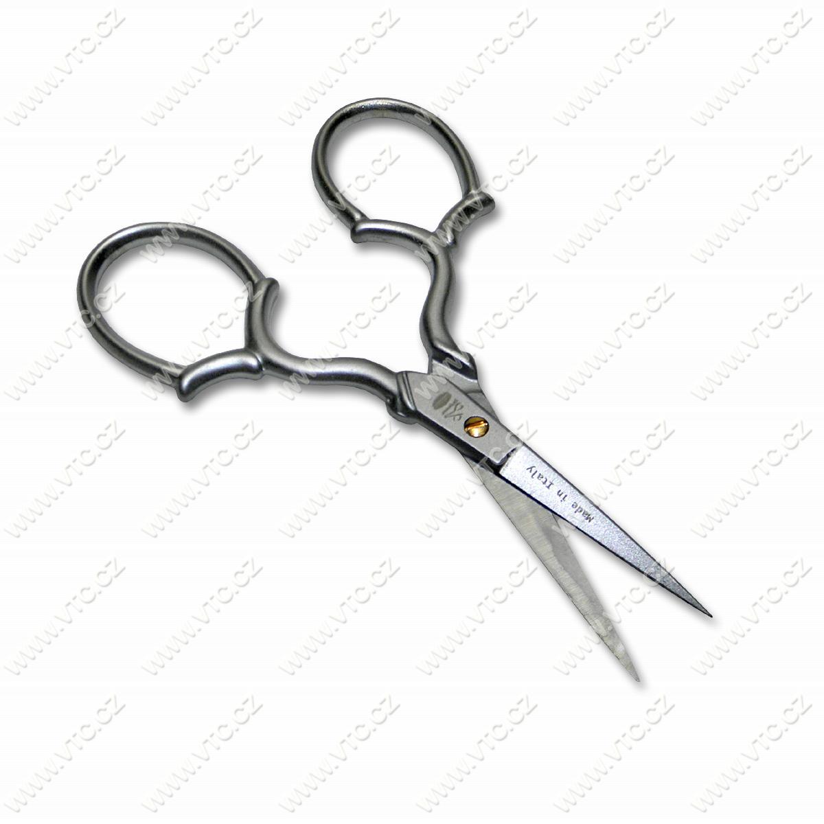 Nůžky vyšívací matný chrom 9 cm