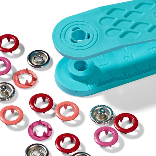 PRYM Knoflík stiskací JERSEY 8 mm - červený