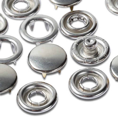 PRYM Knoflík stiskací JERSEY 10 mm - stříbrný hladký (náhradní)
