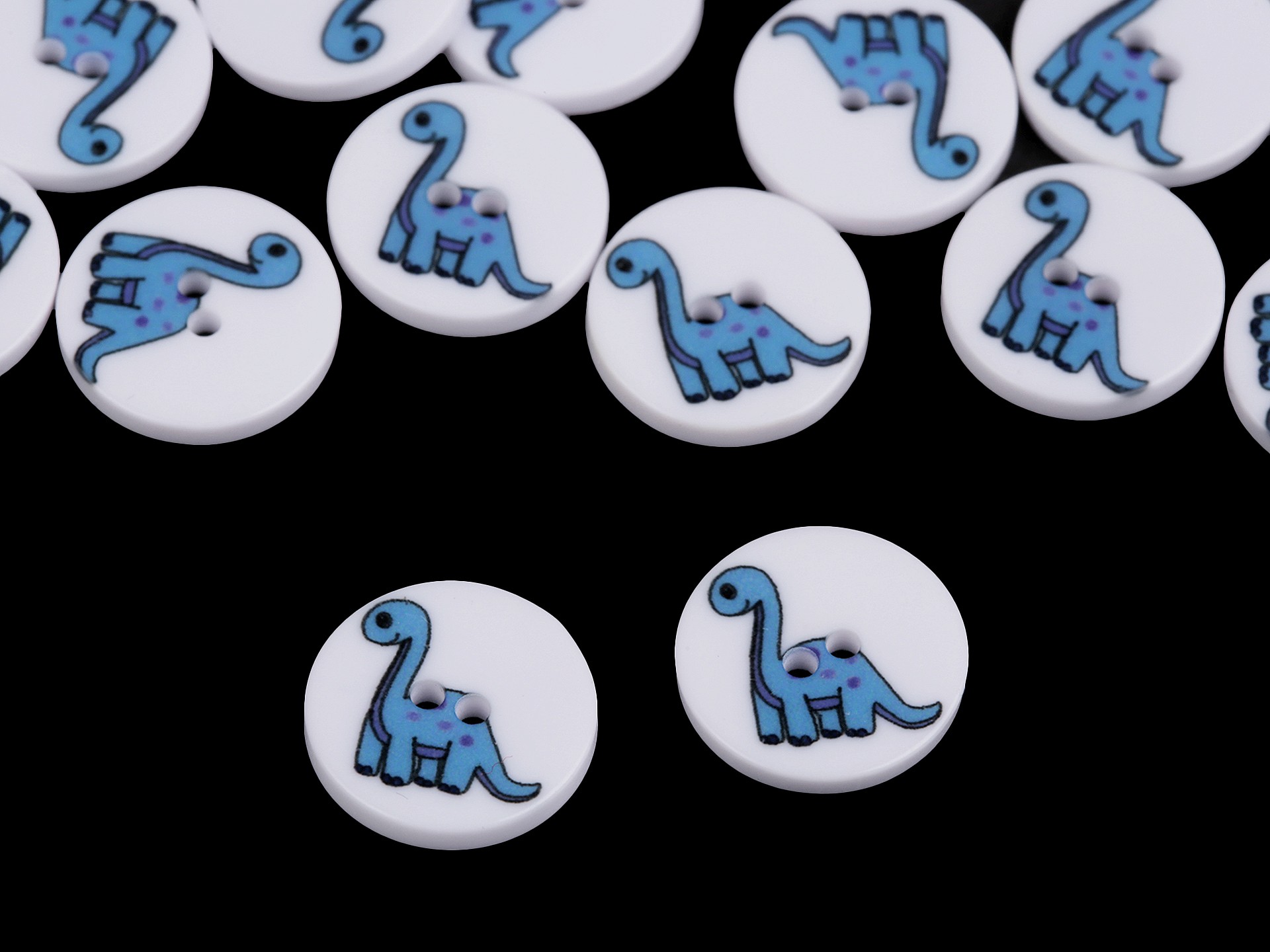 Knoflík dětský velikost 24" dinosaurus 5ks (120566)
