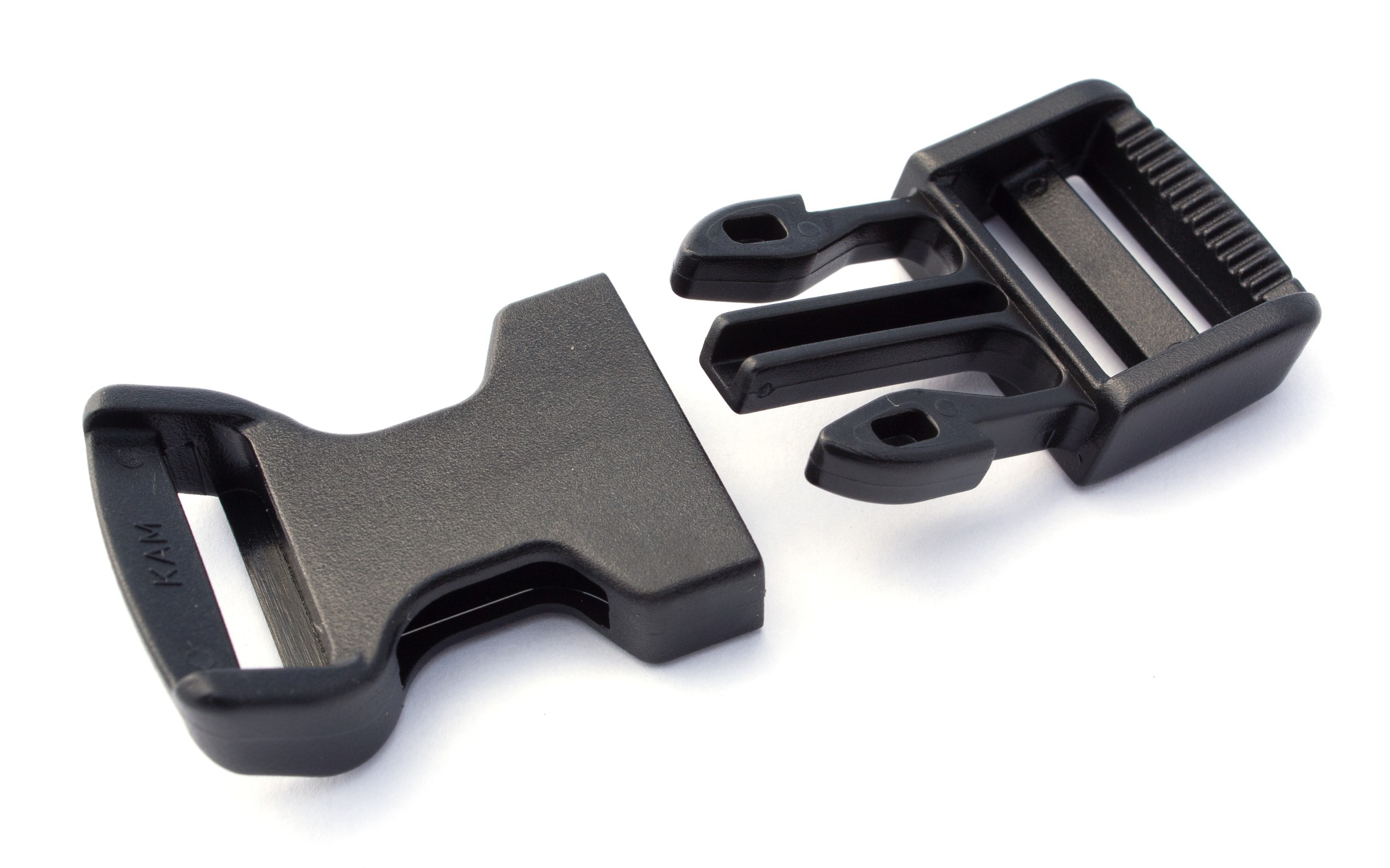 Spona trojzubec 20 mm černá prohnutá