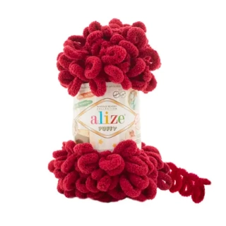Příze Alize Puffy 107 - bordó