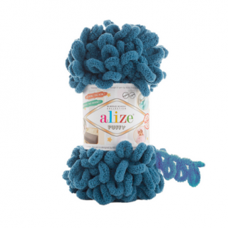 Příze Alize Puffy 637 - modrá