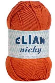 Pletací příze Elian Nicky 6963 - oranžová