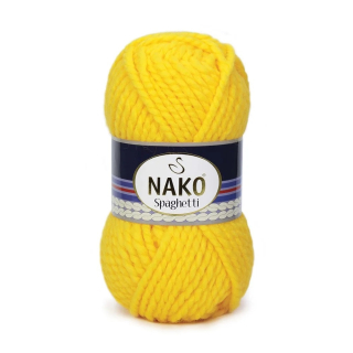 Pletací příze Nako Spaghetti 1253 - žlutá