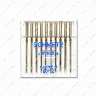 SCHMETZ Jehly strojové 705 H UNIVERSAL 80 (10ks)