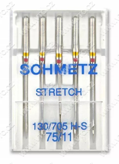 SCHMETZ Jehly strojové 705 H STRETCH 75 (5 ks)